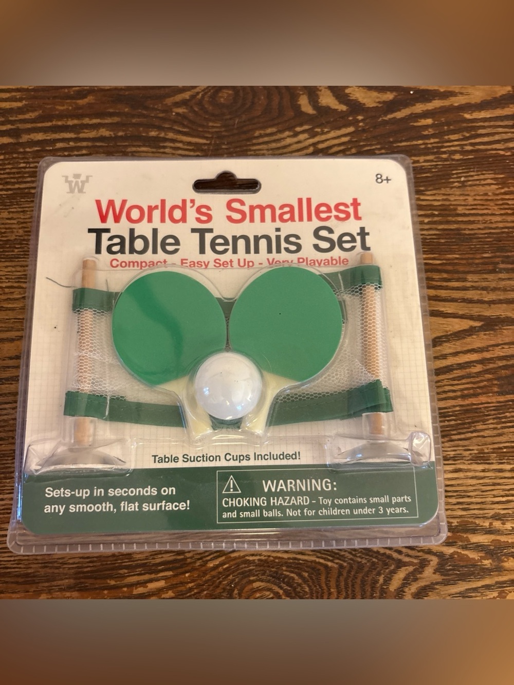 Worlds Smallest Table Tennis Set Ping Pong Travel Sport Gift Set Game Portable